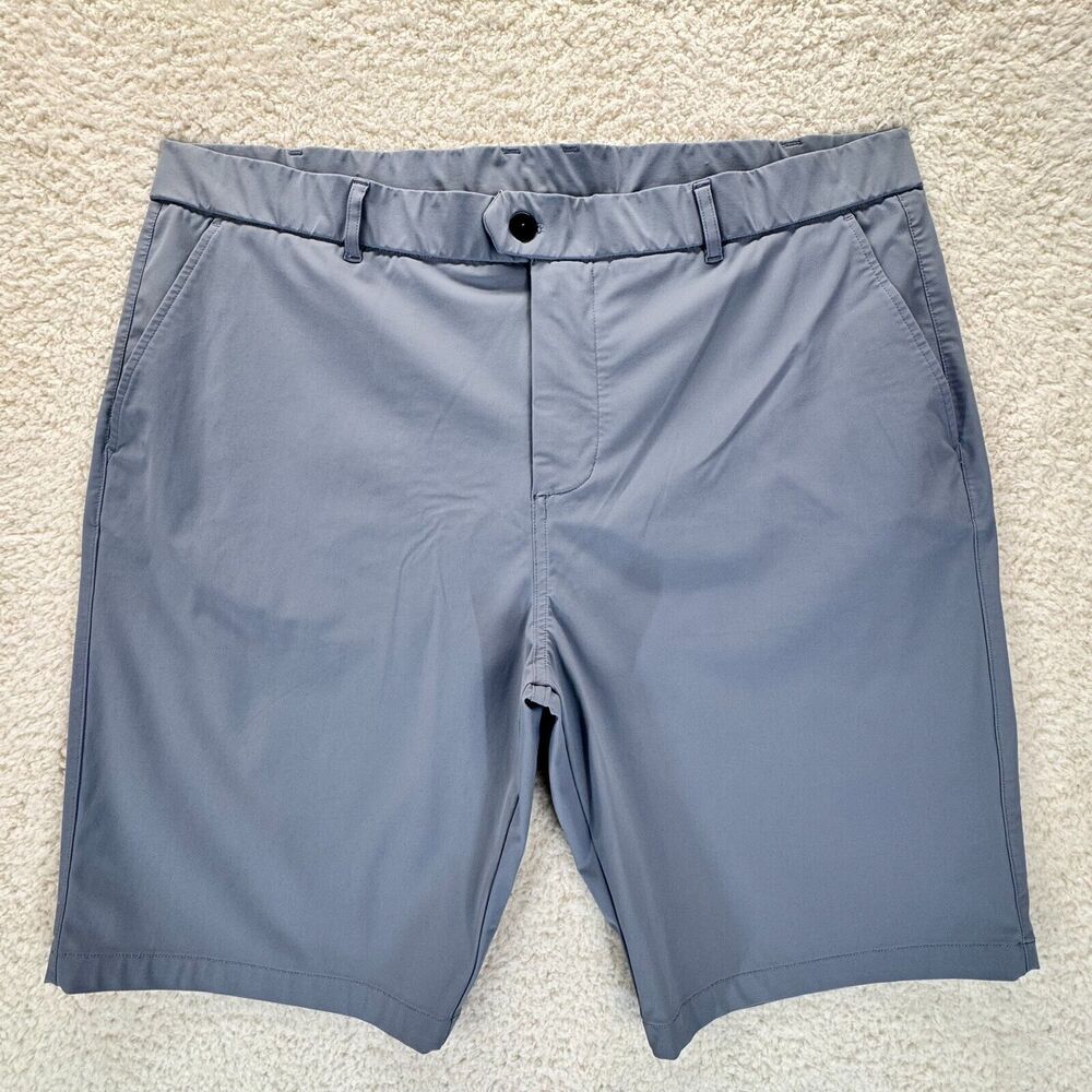 Greyson Shorts Men Size 40 Gray Chino Golf Stretch Comfort Pockets Wolf Preppy